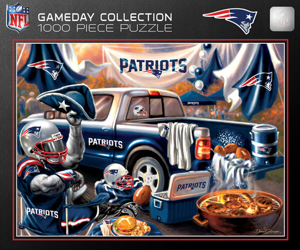 New England Patriots 1000 Piece Puzzle Gameday Design NFL Jigsaw Puzzle Fan Activity