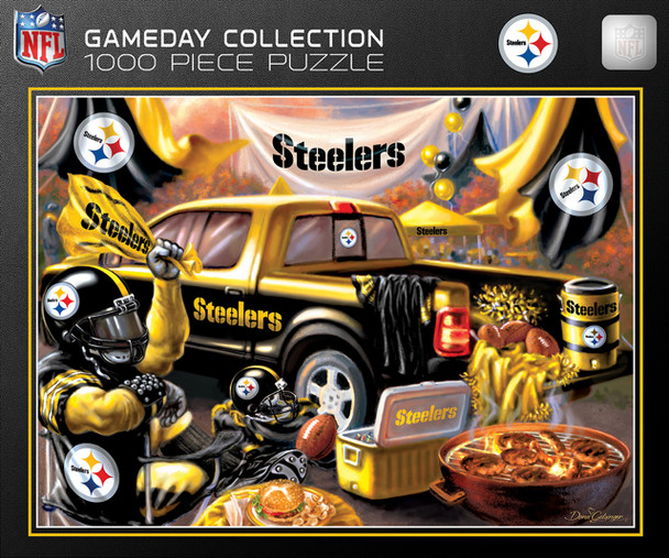 Pittsburgh Steelers 1000 Piece Puzzle Gameday Design NFL Jigsaw Puzzle Fan Activity