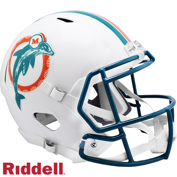 Miami Dolphins Helmet Riddell Replica Full Size Speed Style 1980-1996 T/B