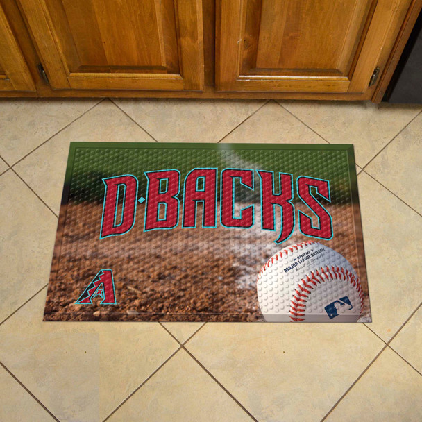 MLB - Arizona Diamondbacks Scraper Mat 19"x30" MLB - Arizona Diamondbacks Scraper Mat 19"x30"