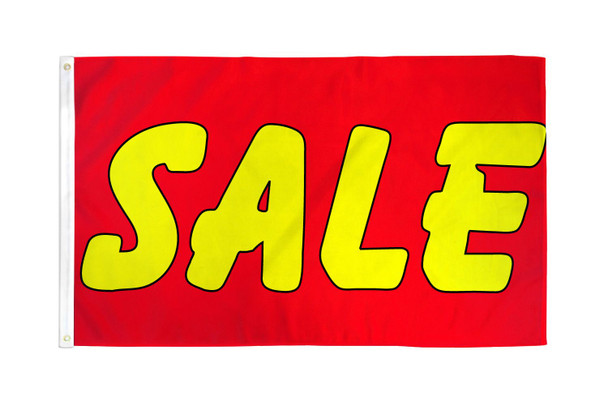 Sale (Red & Yellow) Flag 2x3ft Poly