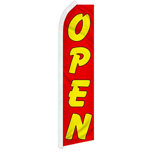Open (Red & Yellow) Super Flag