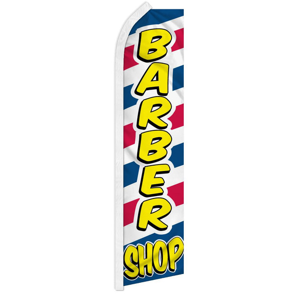 Barber Shop (Letters) Super Flag