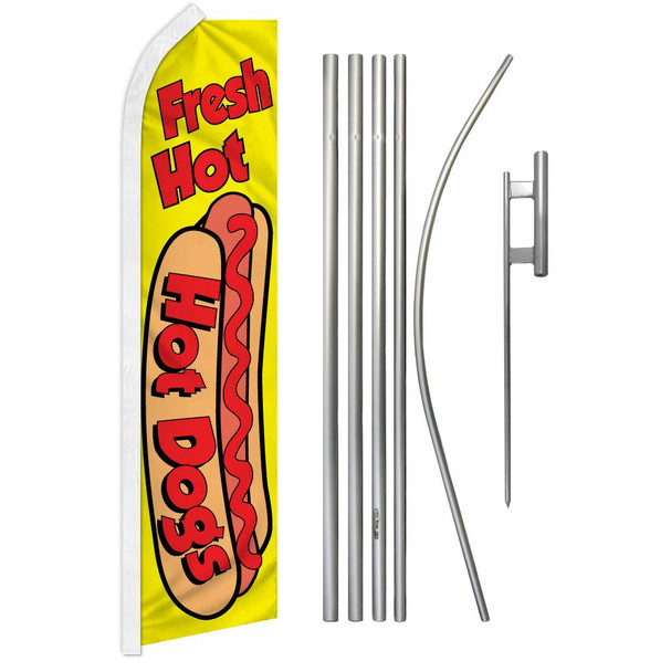 Hot Dogs Super Flag & Pole Kit