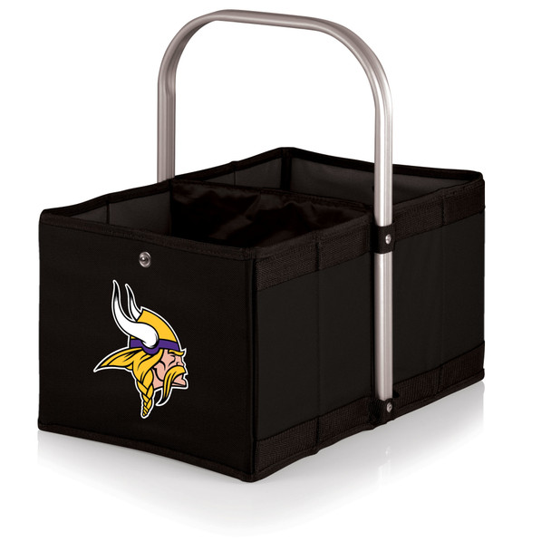 Minnesota Vikings Urban Basket Collapsible Tote, (Black)