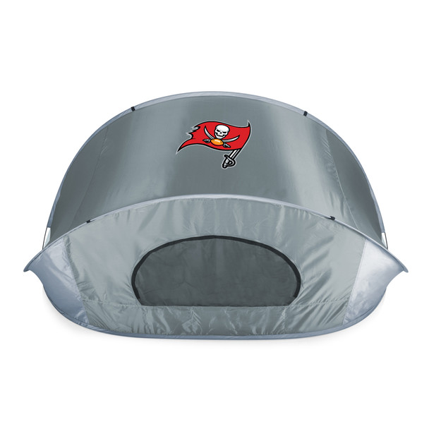 Tampa Bay Buccaneers Manta Portable Beach Tent, (Gray with Black Accents)