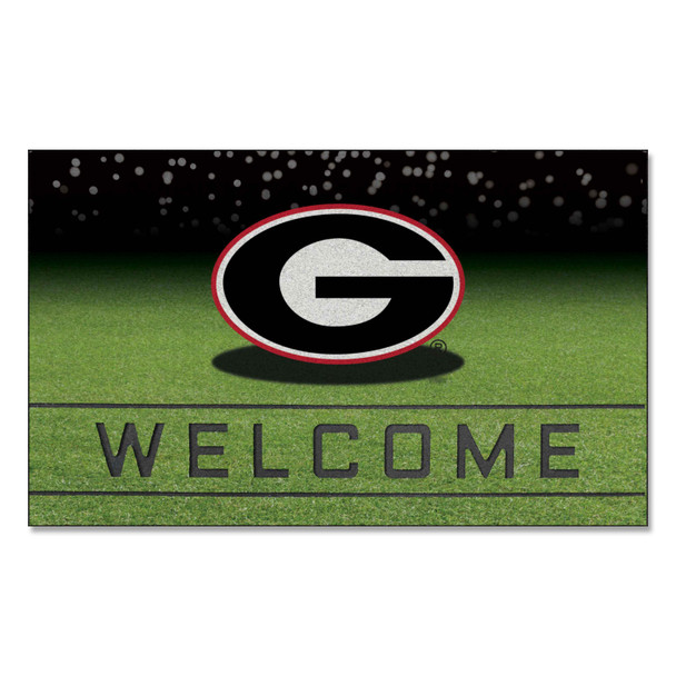 Georgia Bulldogs Crumb Rubber Door Mat - 18in. x 30in. G Primary Logo