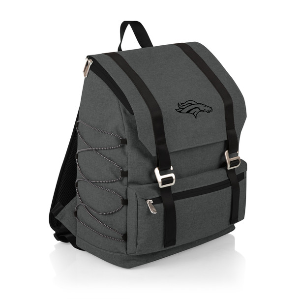 Denver Broncos On The Go Traverse Backpack Cooler, (Heathered Gray)