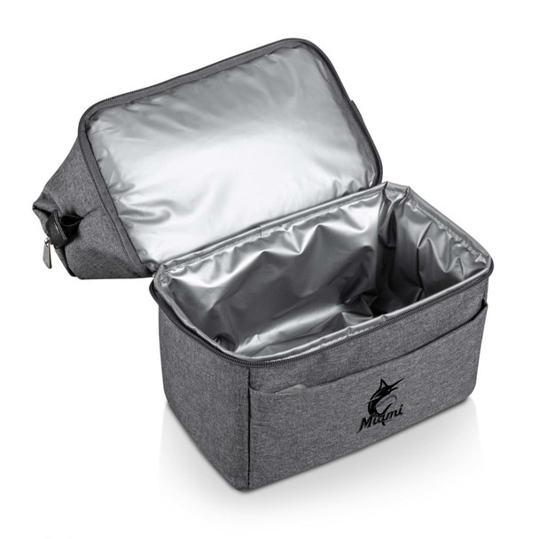Miami Marlins Urban Lunch Bag Cooler (Gray with Black Accents)