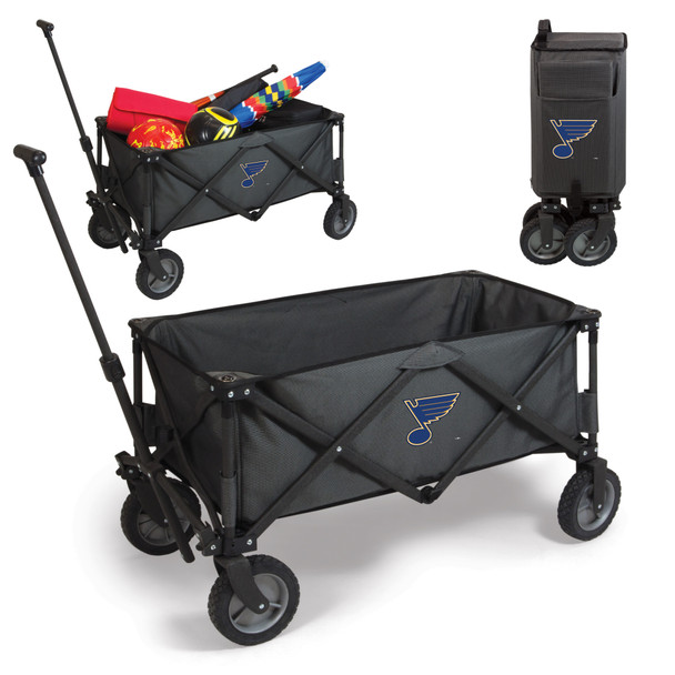 St Louis Blues Adventure Wagon Portable Utility Wagon, (Dark Gray)