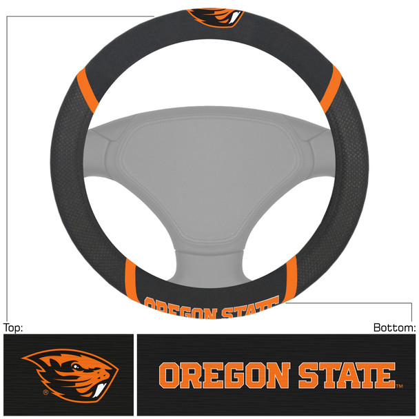 Oregon State Beavers Steering Wheel Cover Embroidered NCAA Auto Accessory
