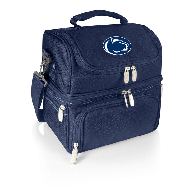 Penn State Nittany Lions Pranzo Lunch Bag Cooler with Utensils NCAA Lunch Tote, (Navy Blue)