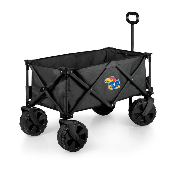 Kansas Jayhawks Adventure Wagon Elite All-Terrain Portable Utility Wagon, (Dark Gray)