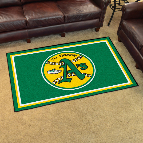 Retro Collection - 1981 Oakland Athletics 4x6 Rug