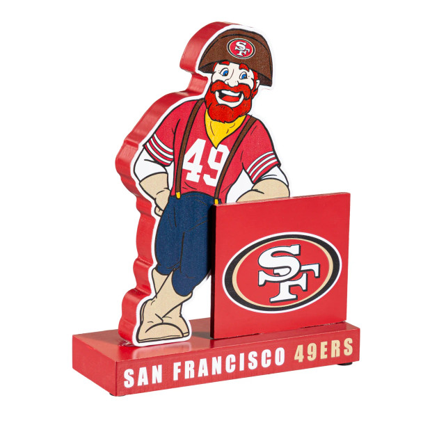 San Francisco 49ers 8 in. Wooden Mascot Statue