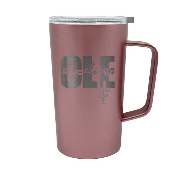 NBA Cleveland Cavaliers 18oz Rose Gold Hustle Travel Mug