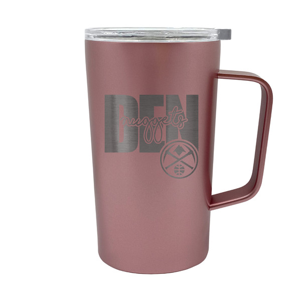 NBA Denver Nuggets 18oz Rose Gold Hustle Travel Mug