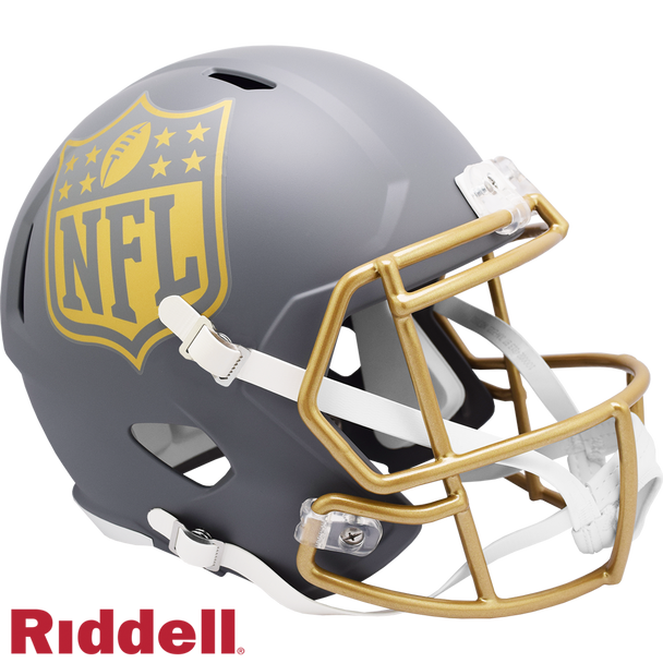 NFL Shield Helmet Riddell Replica Full Size Speed Style Slate Alternate