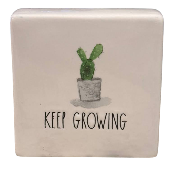 Rae Dunn Keep Growing Decorative Plaque