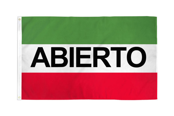 Abierto Flag 3x5ft Poly