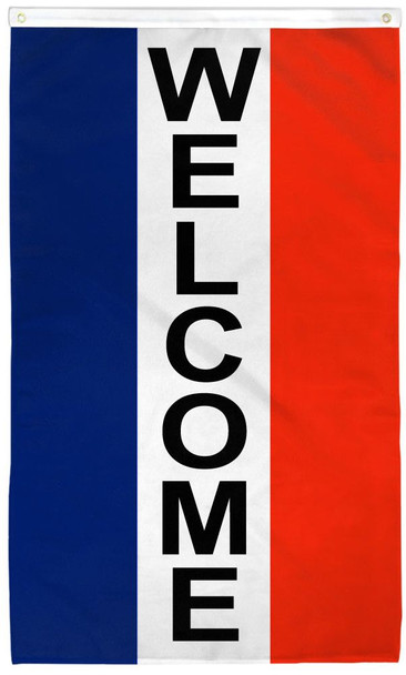 Welcome (Vertical) Flag 3x5ft Poly