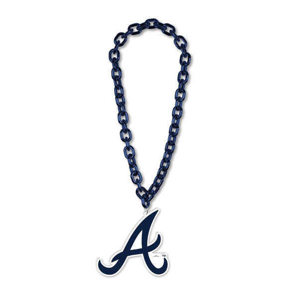 Atlanta Braves Necklace Fan Chain Necklace NCAA Foam Chain Fan Gear