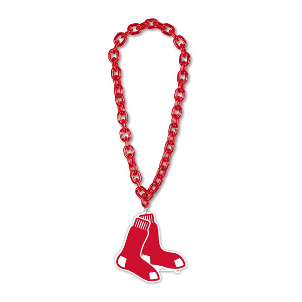 Boston Red Sox Necklace Fan Chain Necklace NCAA Foam Chain Fan Gear