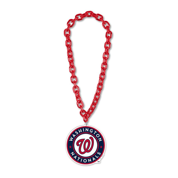 Washington Nationals Necklace Fan Chain Necklace NCAA Foam Chain Fan Gear