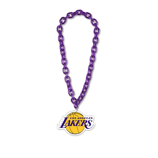 Los Angeles Lakers Necklace Fan Chain Necklace NCAA Foam Chain Fan Gear