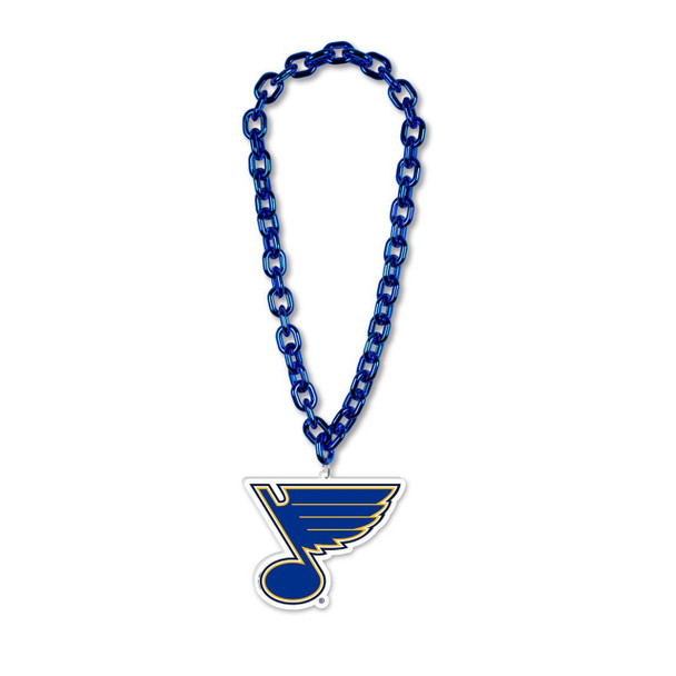 St. Louis Blues Necklace Fan Chain Necklace NHL Foam Chain Fan Gear