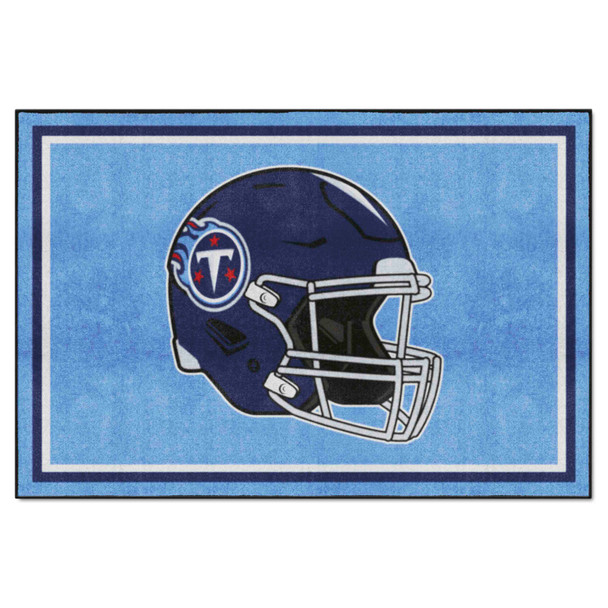 Tennessee Titans 5ft. x 8 ft. Plush Area Rug Titans Helmet Logo