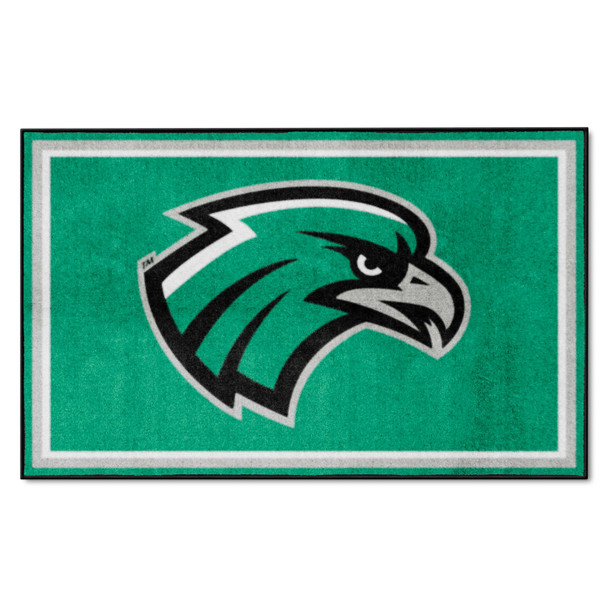 Northeastern State Riverhawks 4ft. x 6ft. Plush Area Rug