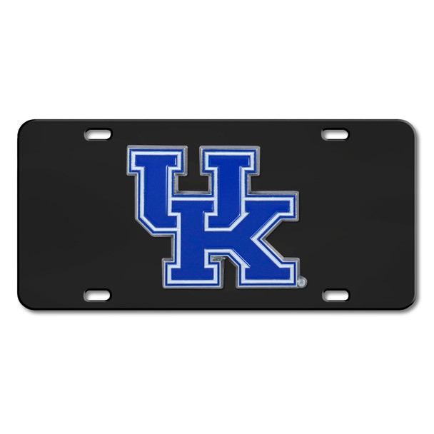 Kentucky Wildcats 3D Black License Plate