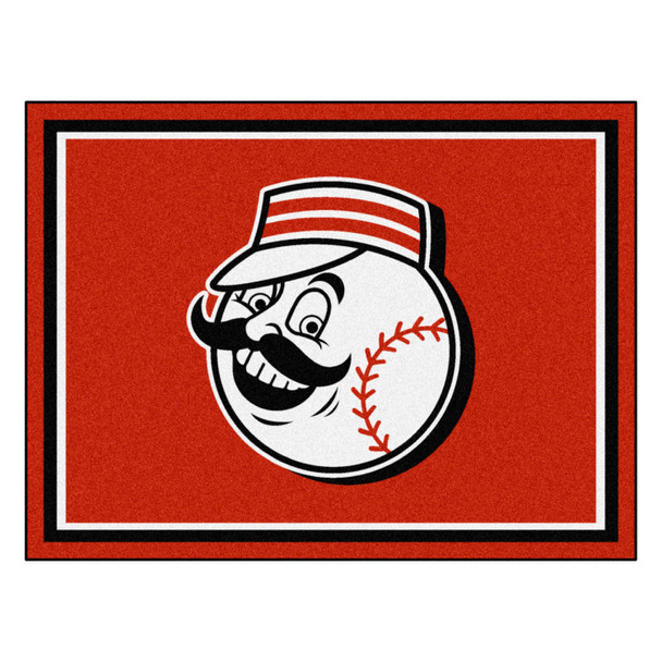 Cincinnati Reds 8ft. x 10 ft. Plush Area Rug