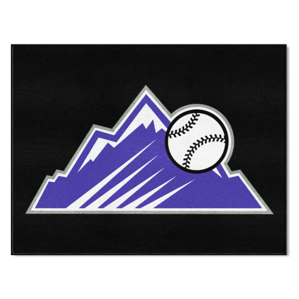 Colorado Rockies All-Star Rug - 34 in. x 42.5 in. Mountain Alternate Logo