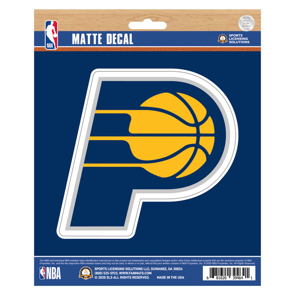 Indiana Pacers Matte Decal Sticker P Primary Logo