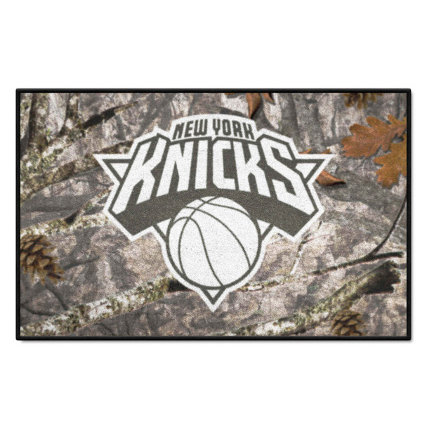 New York Knicks Camo Starter Mat Accent Rug - 19in. x 30in. Knicks Primary Logo