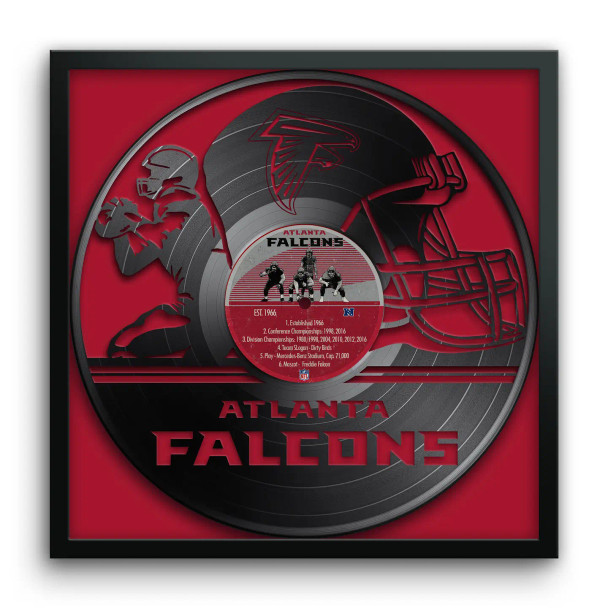 Atlanta Falcons Vinyl Record Print
