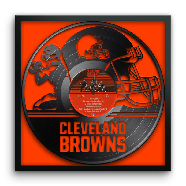 Cleveland Browns Vinyl Record Print