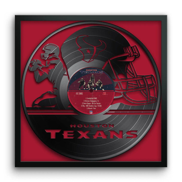 Houston Texans Vinyl Record Print