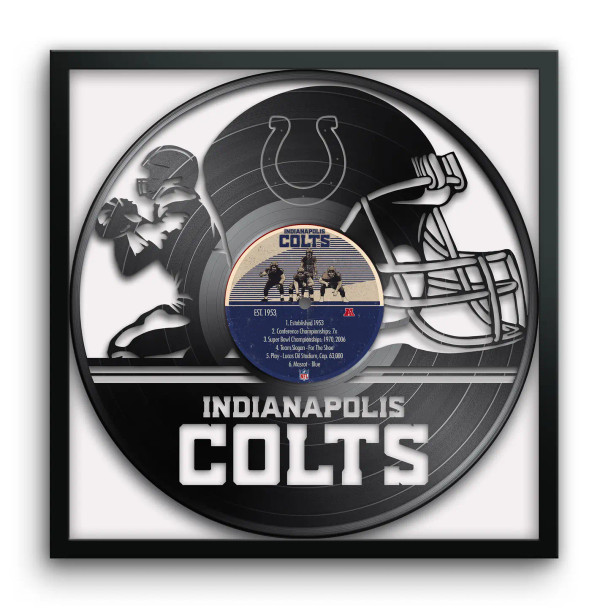 Indianapolis Colts Vinyl Record Print