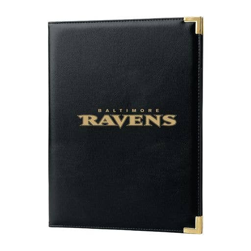 Baltimore Ravens Black Padfolio Portfolio Organizer Business Folder Fan Gear