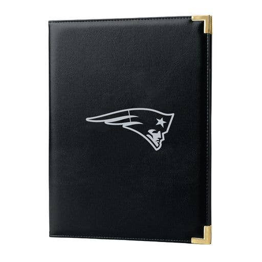 New England Patriots Black Padfolio Portfolio Organizer Business Folder Fan Gear