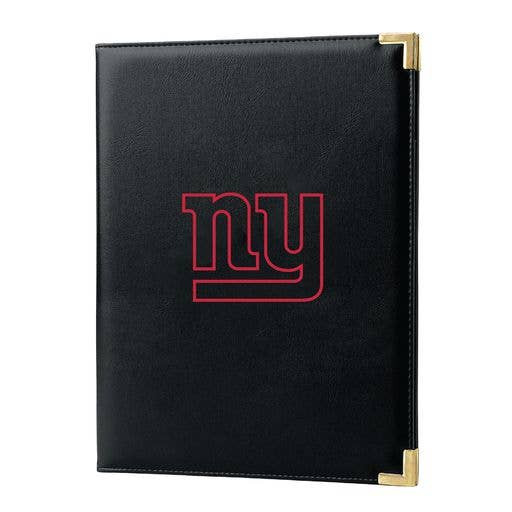 New York Giants Black Padfolio Portfolio Organizer Business Folder Fan Gear