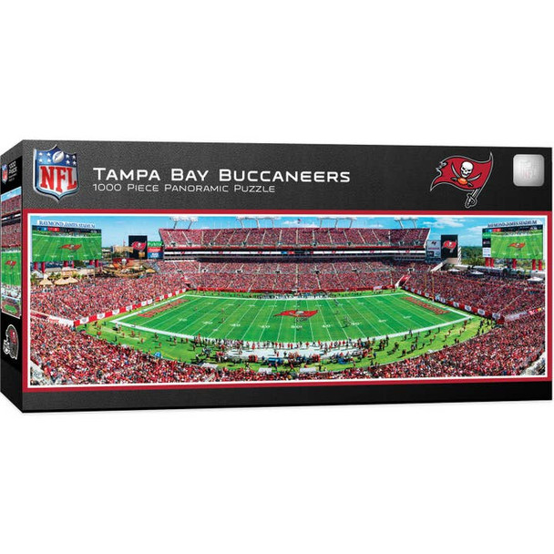 Tampa Bay Buccaneers 1000 Piece Panoramic Puzzle NFL Jigsaw Puzzle Fan Activity - Center View