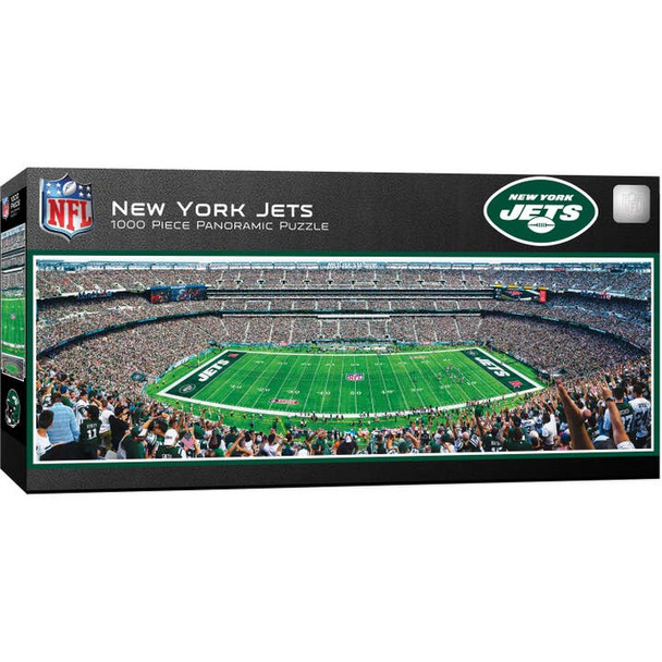 New York Jets 1000 Piece Panoramic Puzzle NFL Jigsaw Puzzle Fan Activity - Center View