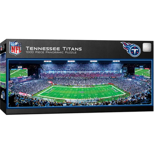 Tennessee Titans 1000 Piece Panoramic Puzzle NFL Jigsaw Puzzle Fan Activity - Center View