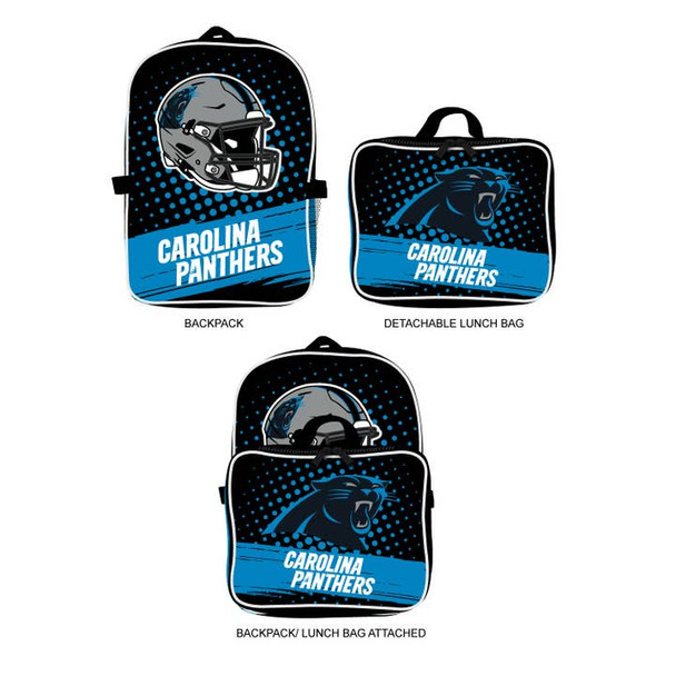 Carolina Panthers Backpack Lunchbox Set