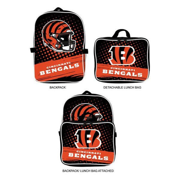 Cincinnati Bengals Backpack Lunchbox Set