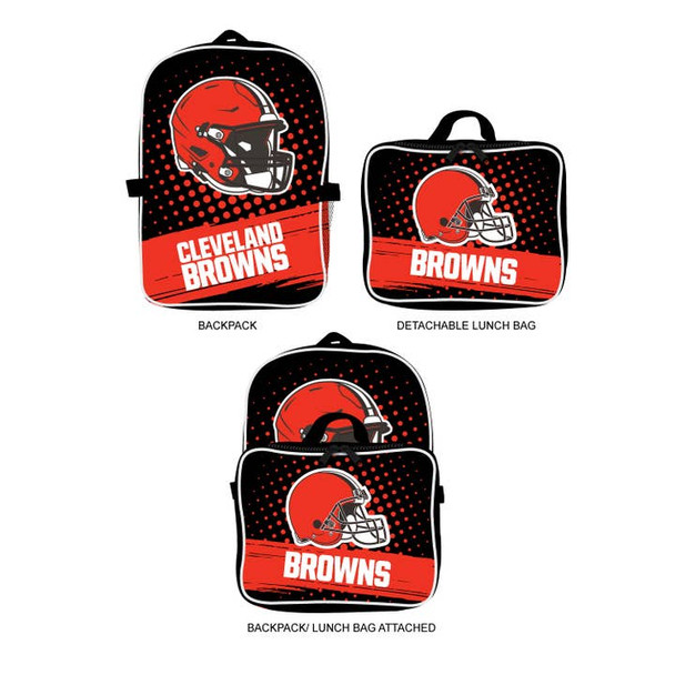 Cleveland Browns Backpack Lunchbox Set